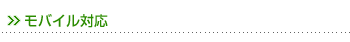 モバイル対応 モバイル対応